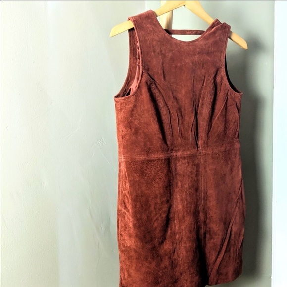 Suede Mini Mod Dress - Picture 2 of 5